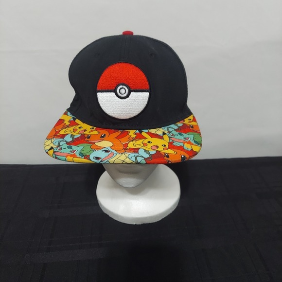 Pokémon Nintendo Creatures 2016 Hat Cap Multicolor Snapback One Size EUC - Picture 1 of 8